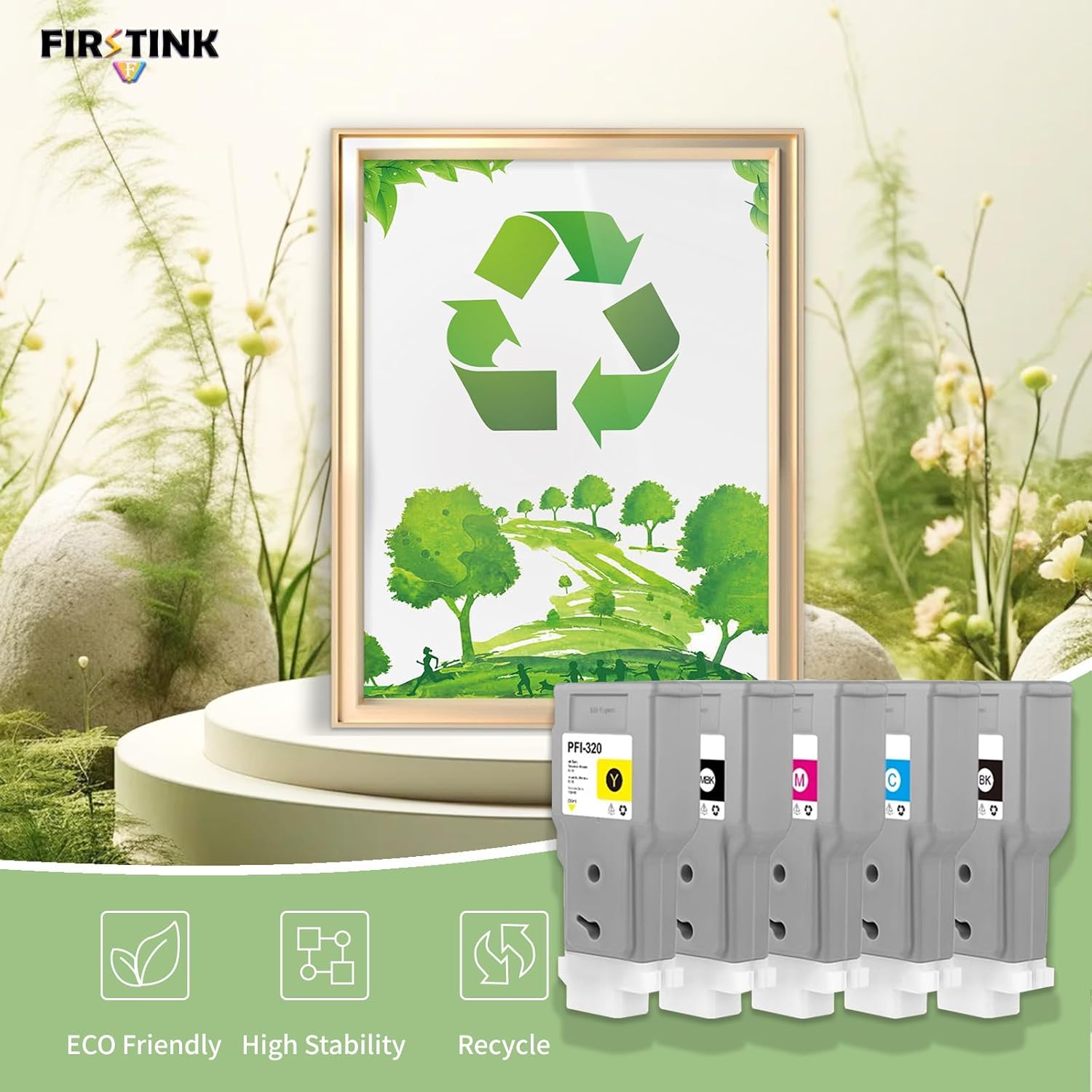 High Capacity PFI-320 PFI320 Ink Tank PFI320MBK PFI320BK PFI320C PFI320M PFI320Y Ink PFI 320 Ink Tank Set Compatible with Canon tm 300 Ink for imagePROGRAF TM-200 TM-205 TM-300 TM-305 Printer