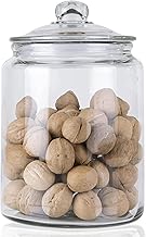 ORNAMI Biscuit Glass Storage Kitchen Jar with Airtight Lid (5.8L)