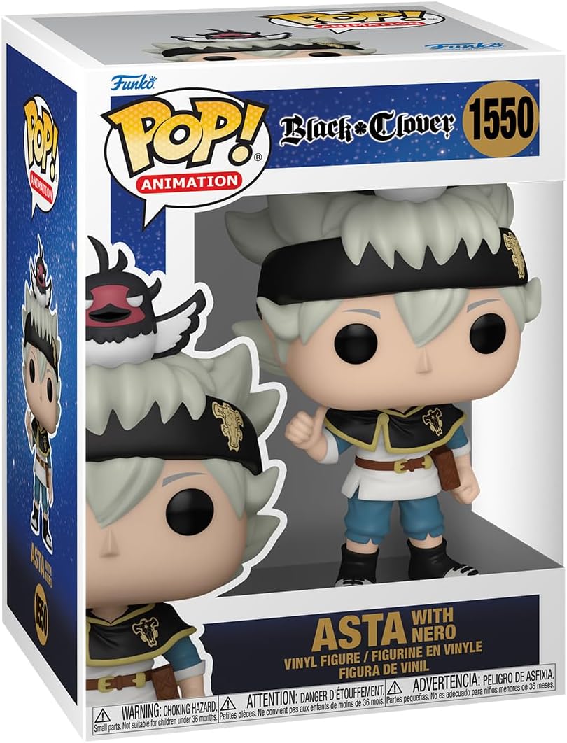 POP! Animation: Black Clover - Asta with Nero - Collectable Vinyl Figure - Gift Idea - Official Merchandise - for Kids & Adults - Anime Fans - Model Figure for Collectors and Display