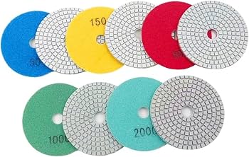 Disco De Lijado De Diamante De 4 Pulgadas Grano 400 - Para Piedra, Mármol, Granito, Vidrio Y Cerámica, Uso En Seco