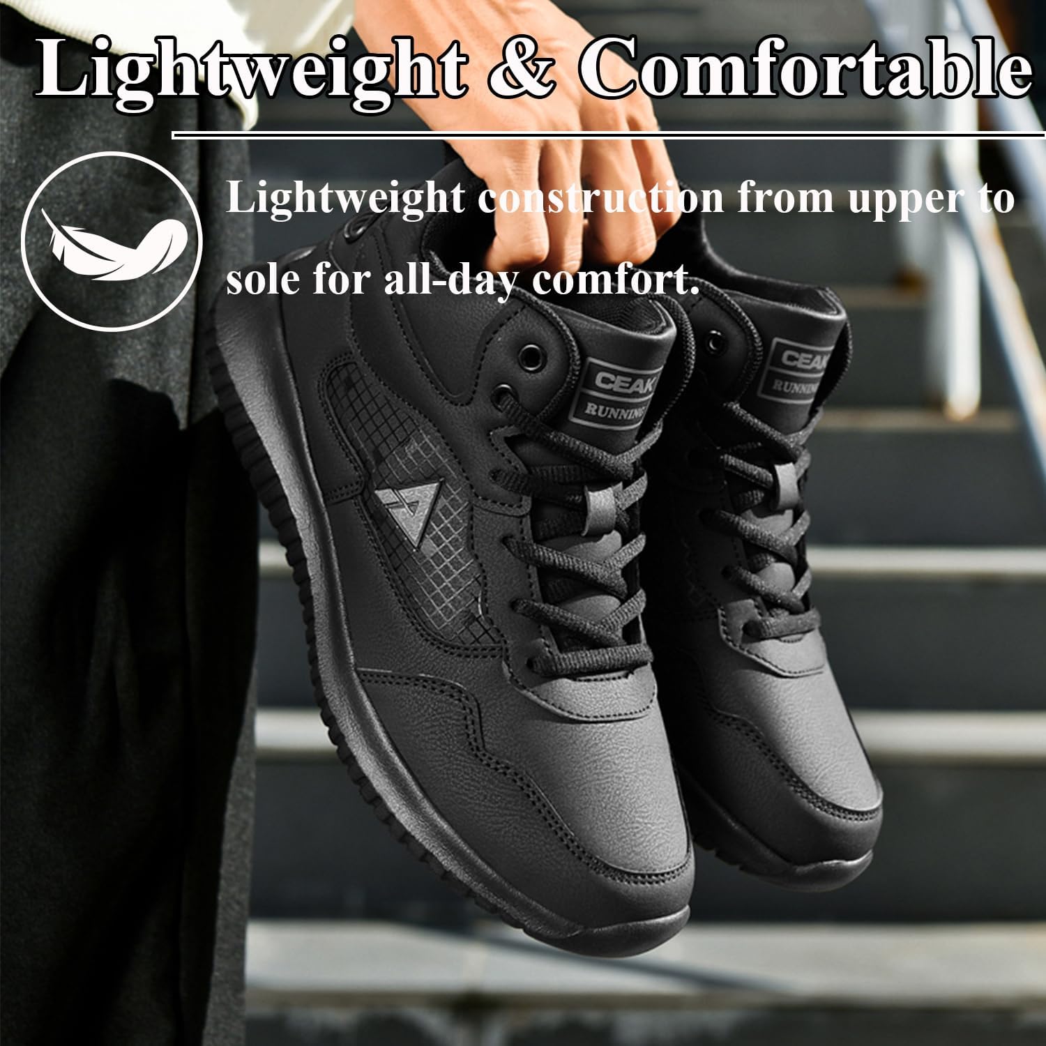 Non Slip Work Boots for Men Oil Resistant Food Service Shoes Comfortable Slip On Chef Shoes for Restaurant Hospital