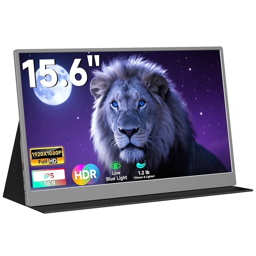 Amazon.com: AYY Portable Monitor 15.6 Inch 1080P FHD USB-C