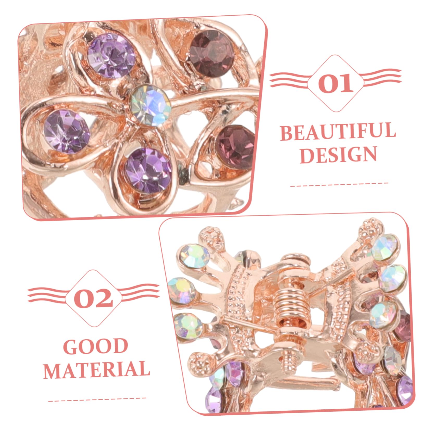 FOMIYES 36stücke Vintage Rhinestone Haarklammern Retro Blumen Haarclips Metall Haarspangen Für Damen Und Mädchen Rutschfeste Haarschmuck Accessoires Für Besondere Anlässe Und Alltag