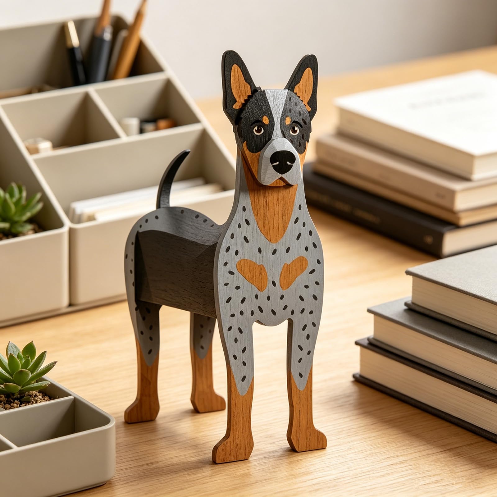 Laamiasm Holiday Housewarming Dog Planter for Australian Cattle Dog – Great Gift for Dog Lovers on Birthday Mother's Day Christmas