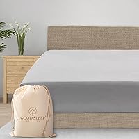 Vista 22 de Good Sleep Bedding Sábana bajera ajustable individual XL, sábanas extralargas de 1000 hilos, suave y transpirable con bolsillo profundo de 16