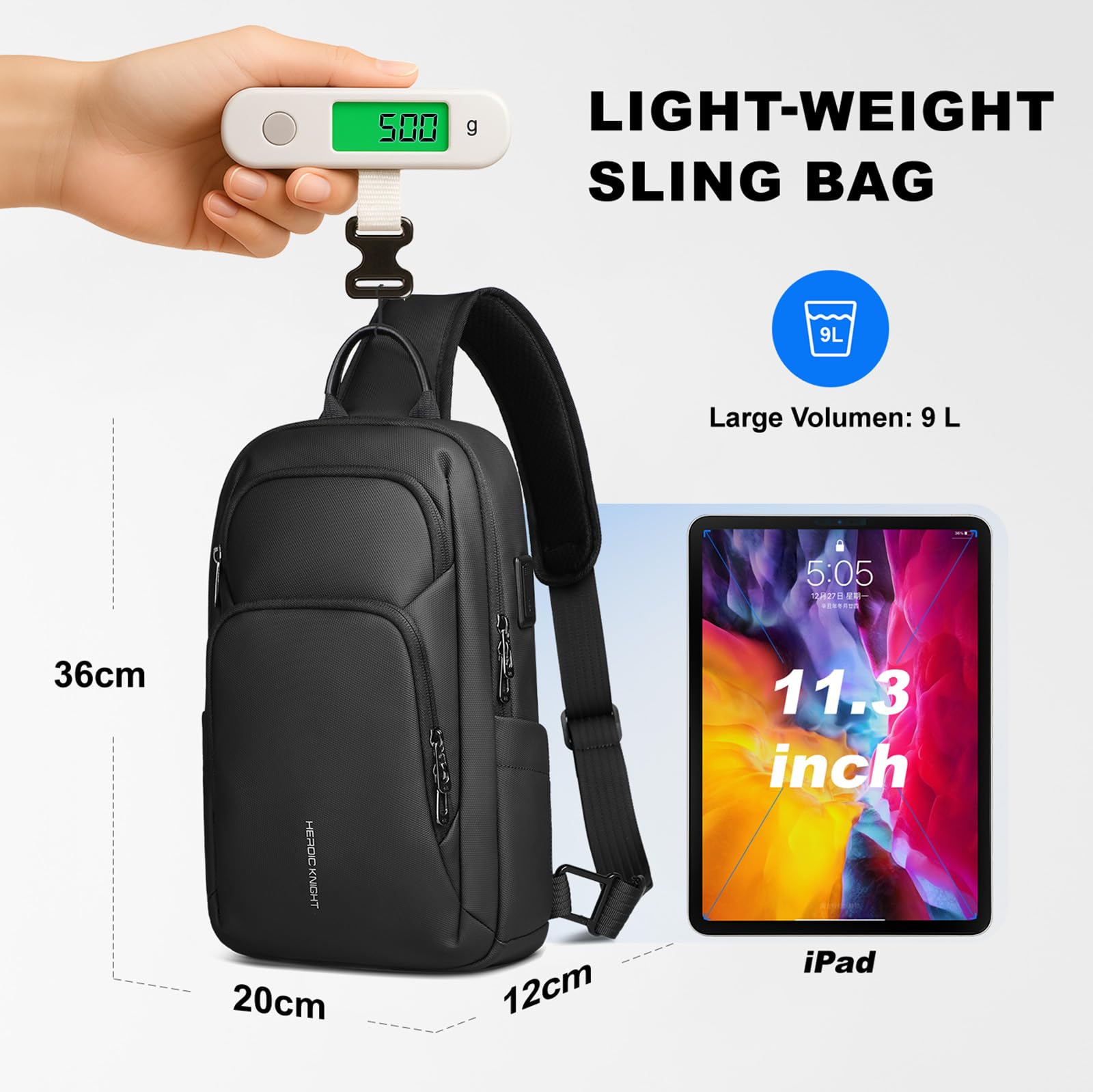 hk Bolso Bandolera Hombre