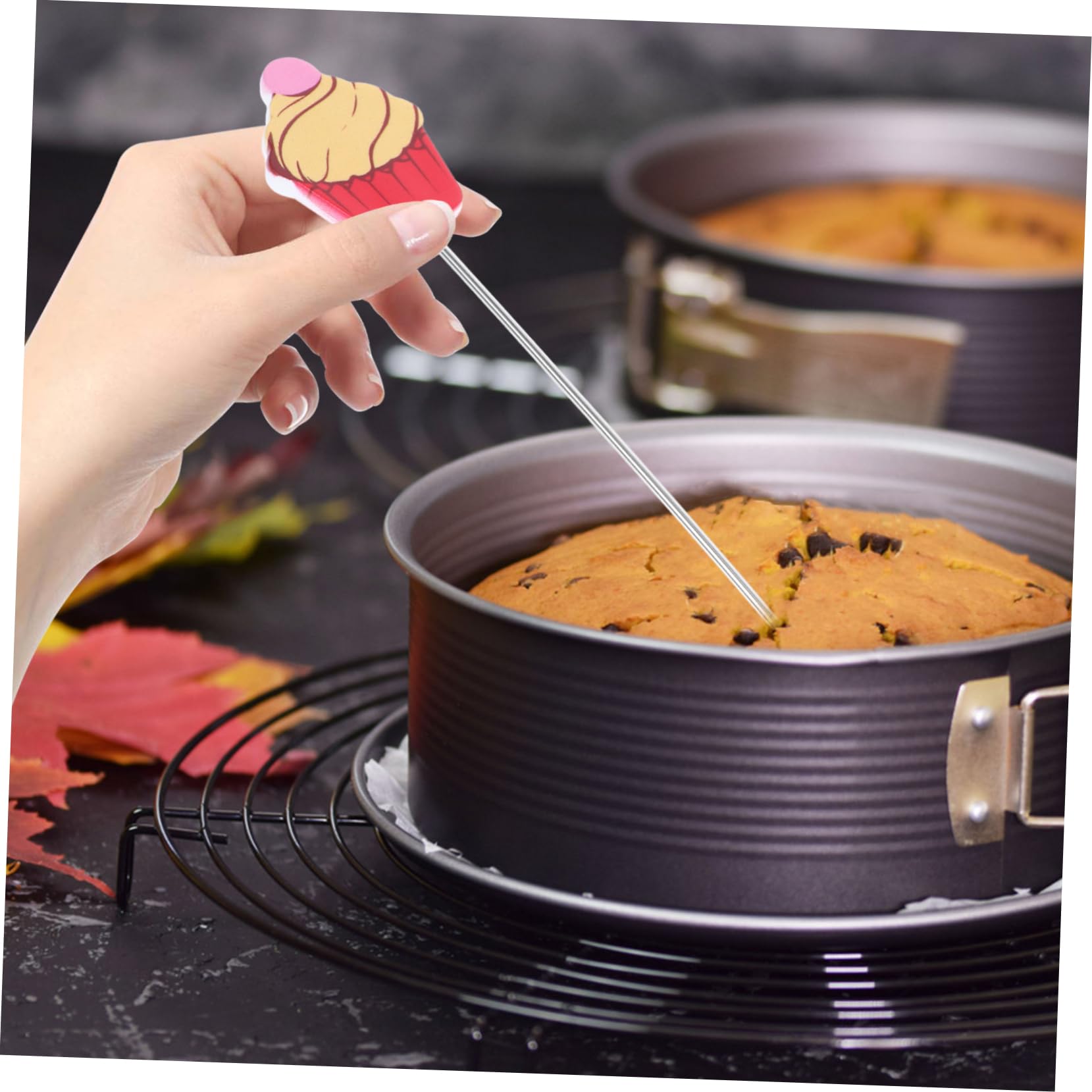 Probador De Tartas De Acero Inoxidable - Varilla Larga Para Comprobar Si Los Pasteles Están Hechos Por Dentro