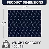 Vista 3 de Ultra-Absorbent Extra Large Washable Waterproof Bed Pads 60"X80" Reusable, Leakproof Incontinence Bed Pads for Adults, Babies & Pets , Waterproof