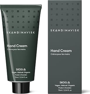 SKOG ‘Forest’ Hand Cream, Scent Notes: Pine Needles and Fir Cones, Birch Sap and Woodland Lily of the Valley, Vegan Formula, 2.54 fl. oz.
