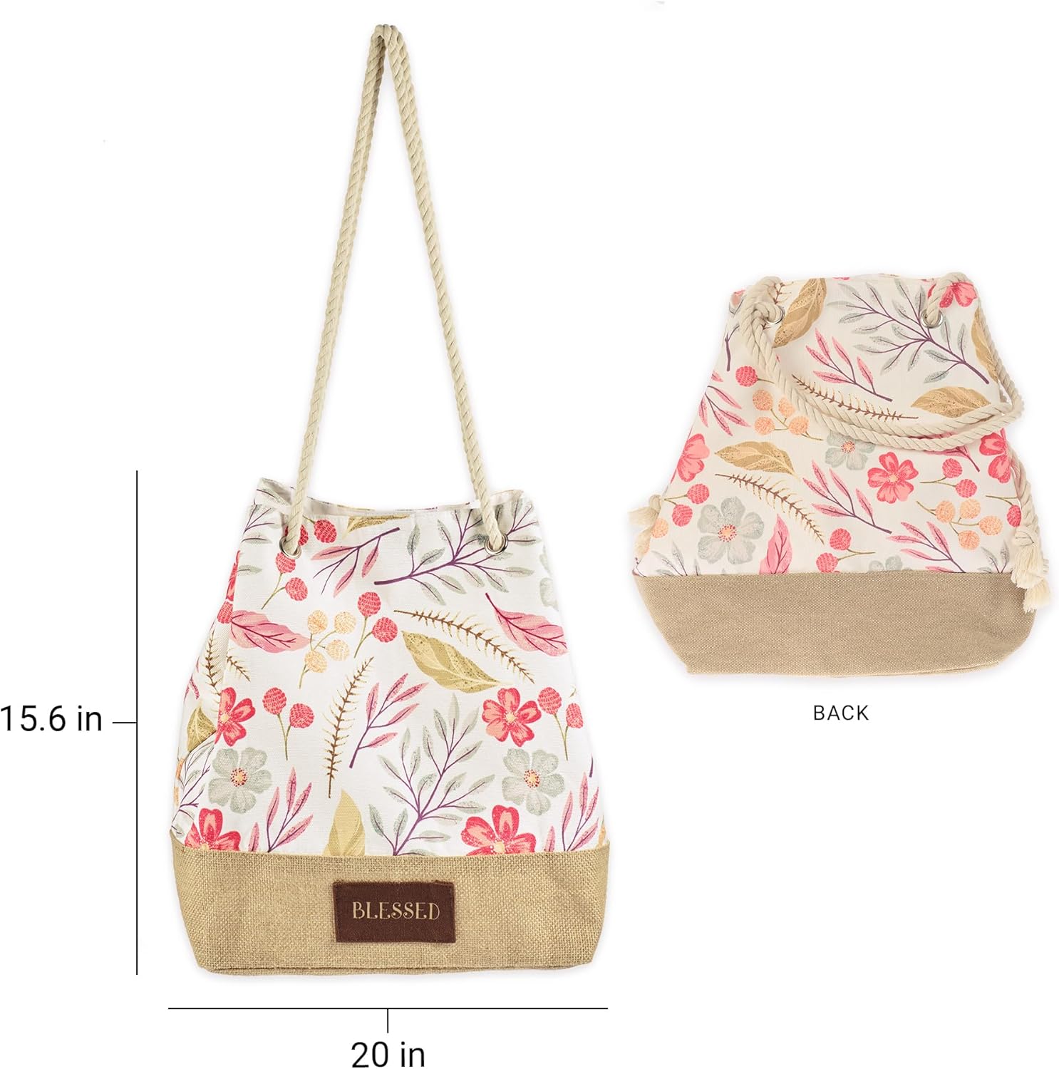 WITH LOVE Fashion Canvas Tote Bag for Women – Reusable Sturdy Shopping Handbag for Travel, Groceries, & Supplies