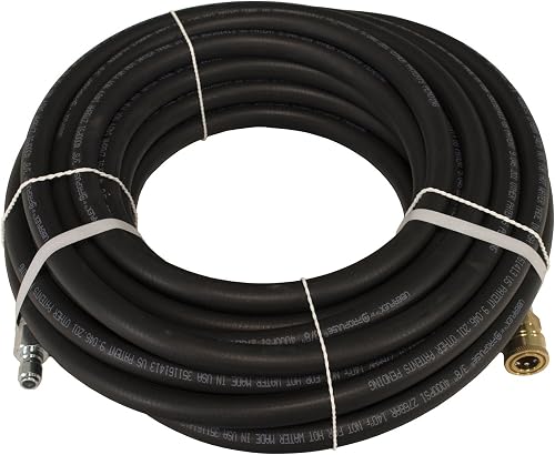 ProPulse 4000 PSI 3/8" x 50' Uberflex Non Marking Pressure Washer Hose with Couplers