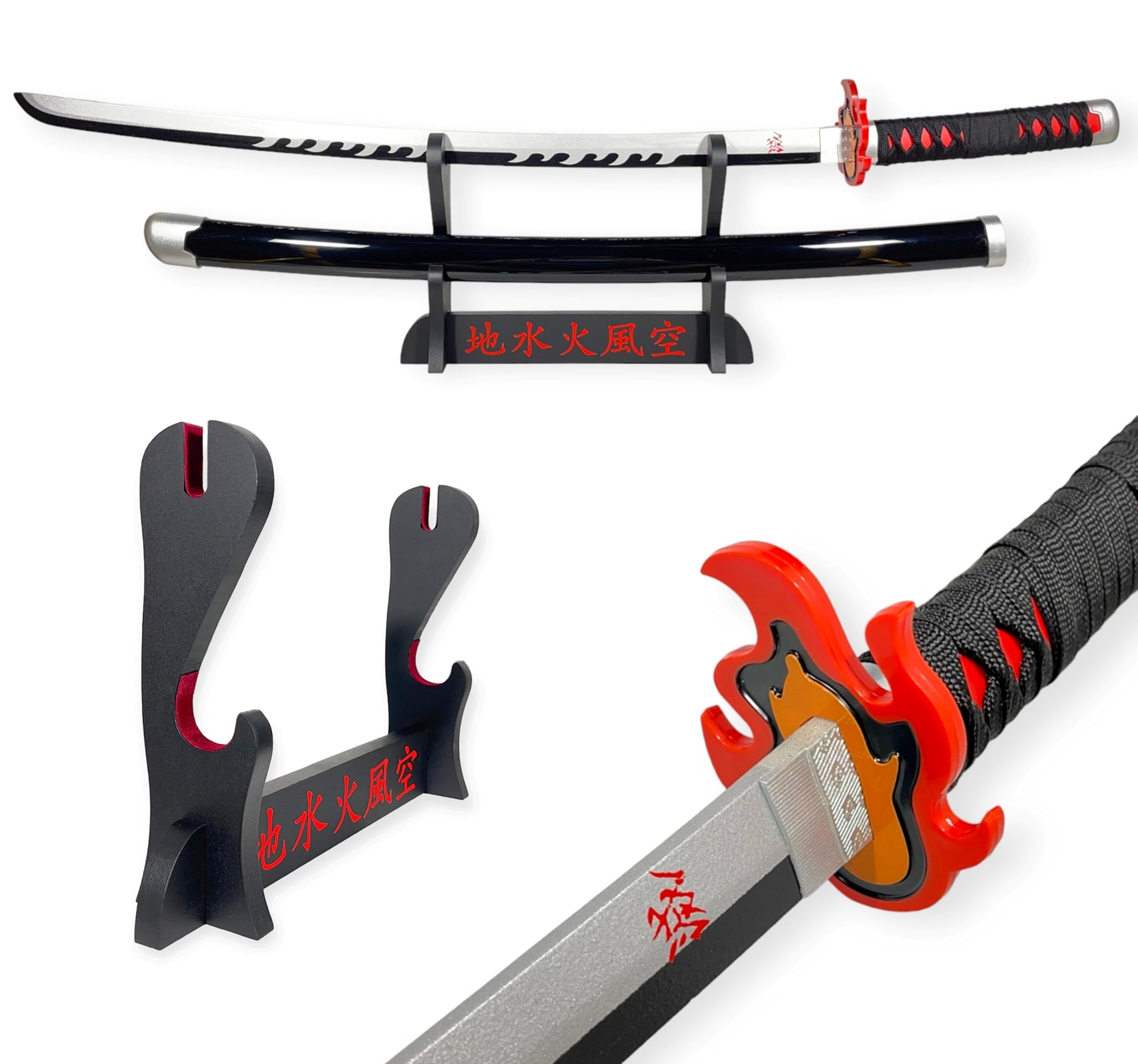Katana - Spada di Tanjiro (Red Nichirin) - Espositore Premium incluso