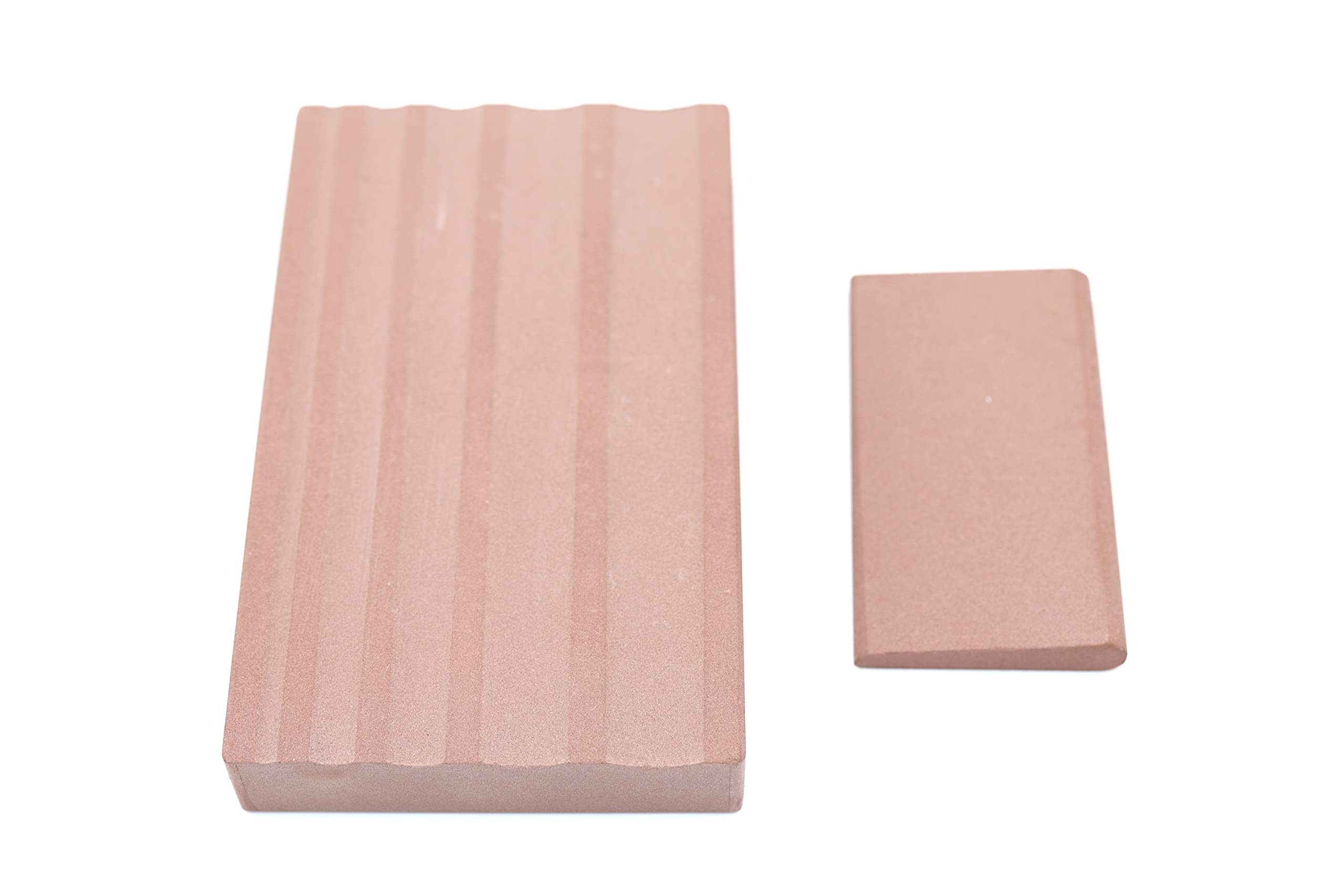 Cocktail7 Japanischer Schleifstein King #1000 für Holzscheren, Steine, Holzbearbeitung, 2 Steine, Braun, 11x6.6x1.5 cm, 233 g