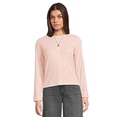 Madewell Crew Neck Cardigan Cozy Rib Women