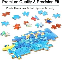 Vista 5 de LELEMON Bonitos rompecabezas para niños de 4 a 6 años, rompecabezas de 100 piezas para niños de 4 a 8 años, rompecabezas educativos en una caja