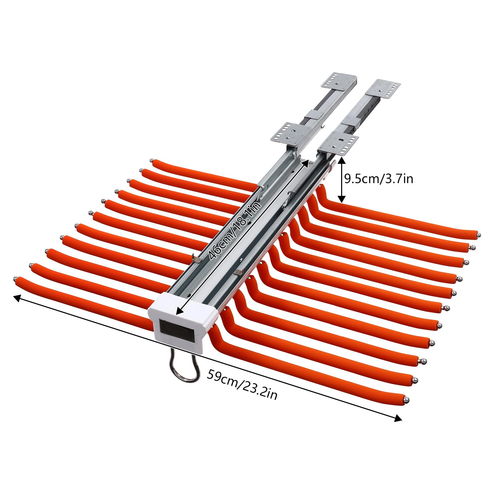 Organizador de armario expandible con perchero resistente, capacidad de 15 kg, 22 barras para colgar, perfecto para camisas, vestidos y soluciones de almacenamiento que ahorran espacio.