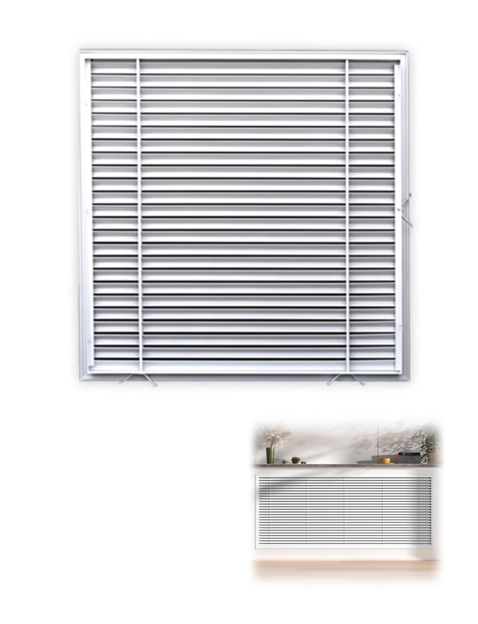Tapa de ventilación, Tapa de ventilación de aleación de Aluminio de 14x14 Pulgadas - Panel de Acceso Duradero para Cocina y baño, Rejilla de radiador, ventilación de Puerta de Armario, soluc