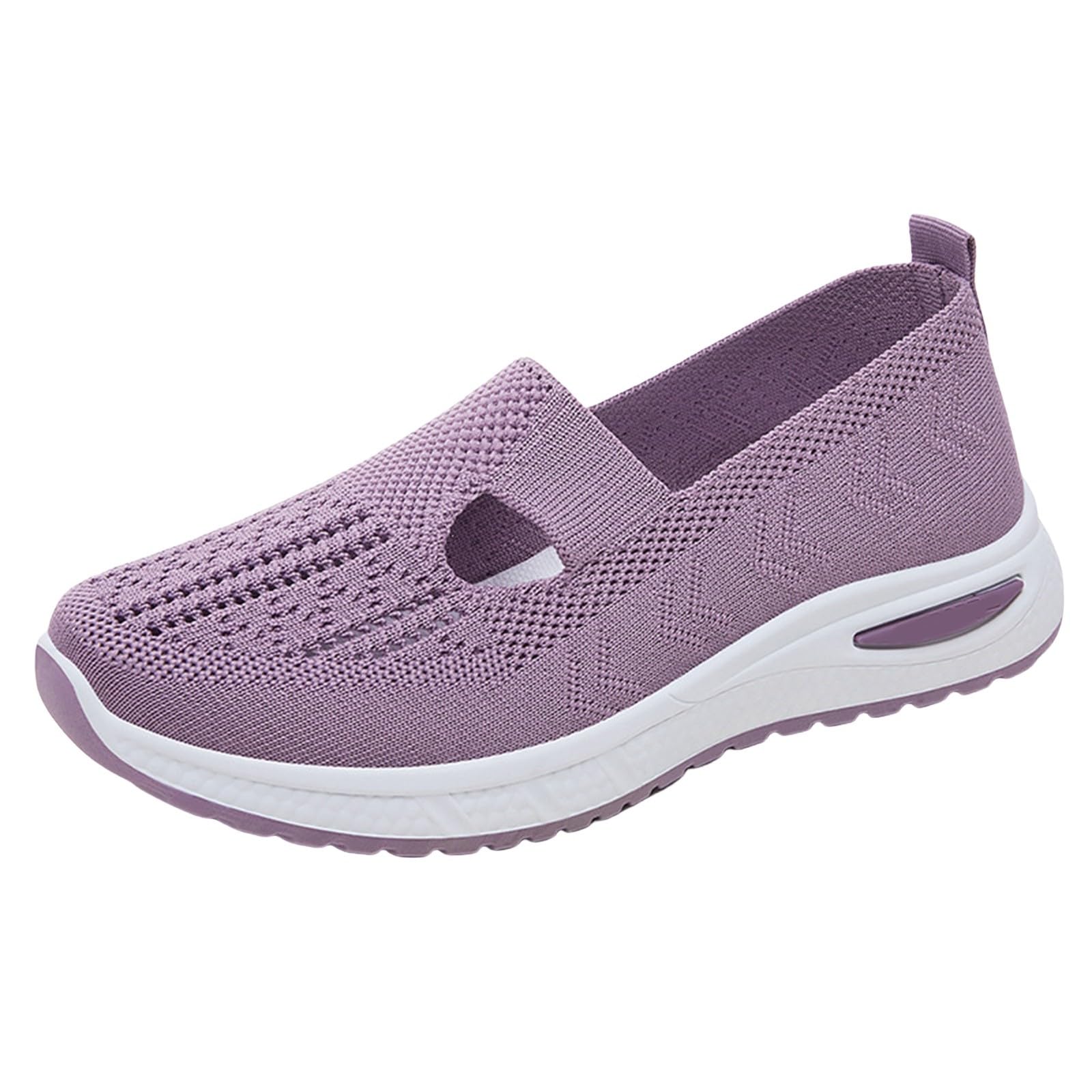 Wide Fit Trainers for Women Arch Support Trainers Lightweight Breathable Mesh Sneakers,Casual Slip on Running Shoes,Comfortble Diabetic Orthopedic Trainers Ladies Easy Walk for Garden Work