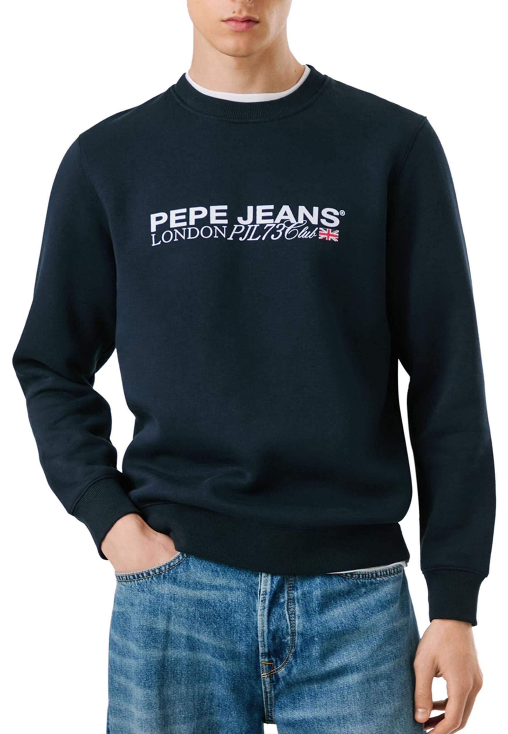 Pepe Jeans Męska bluza MATTHEW CREW, niebieska (DULWICH BLUE), XL, Niebieski (Dulwich Blue), XL