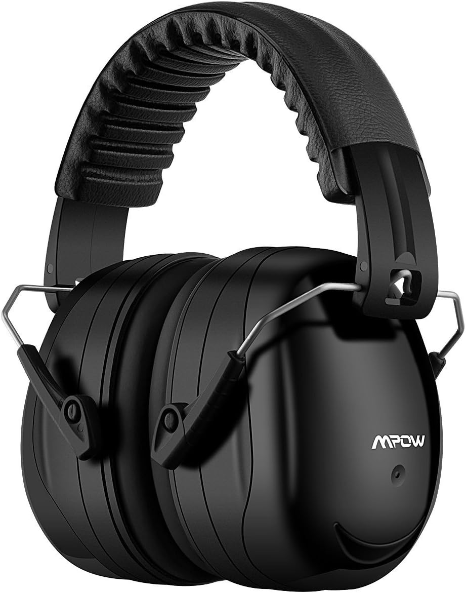 Mpow Ear Muff for Noise Reduction, SNR 34dB Ear Protection Better than Plugs, Professional Ear Safety Hearing Protection for Studying Meditating, Working and Shooting, for Adults, Black