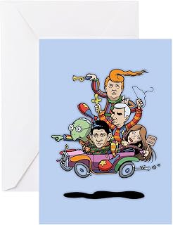 CafePress GOP Clown Car '16 Folded Greeting Cards (10-pack) Matte