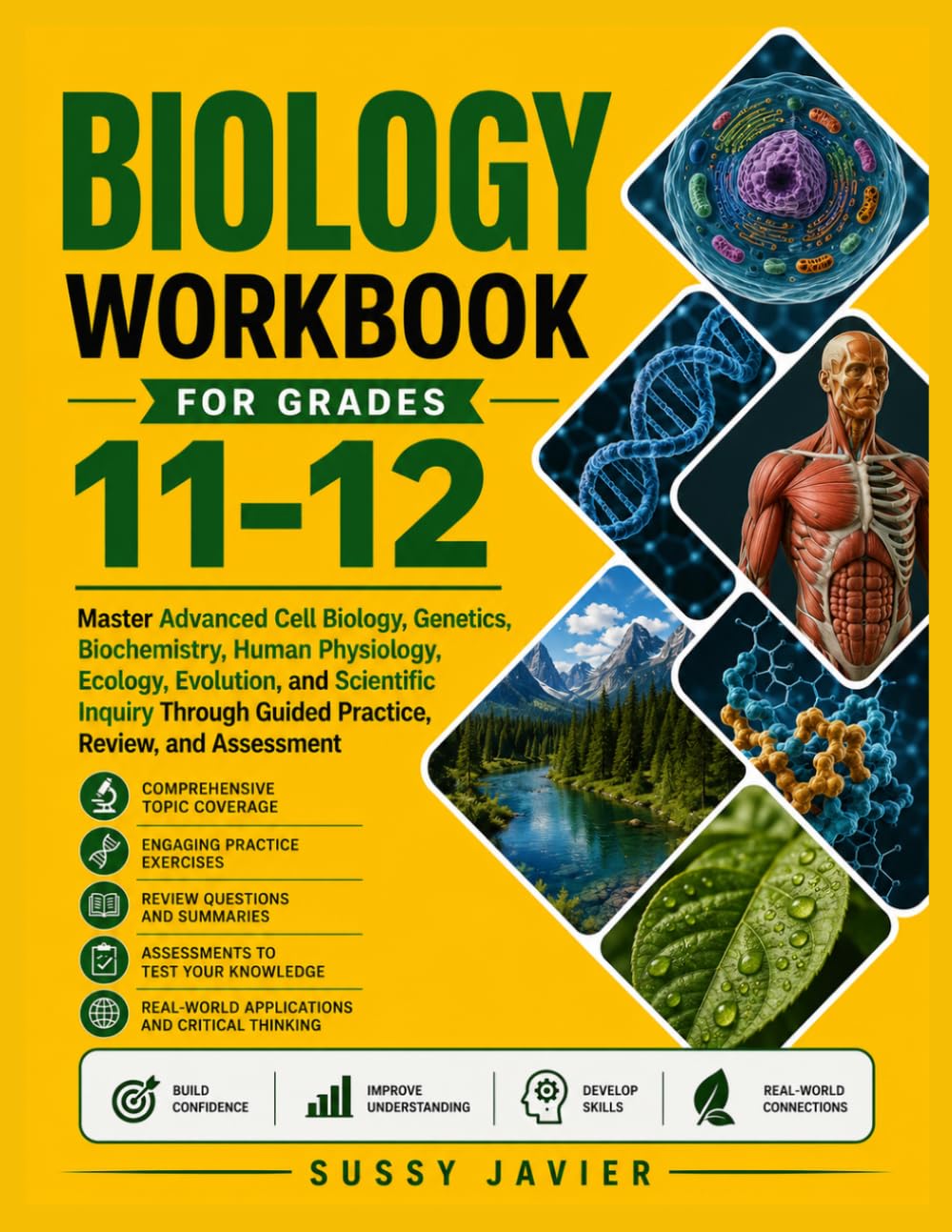 BIOLOGY WORKBOOK FOR GRADES 11-12: Master Advanced Cell Biology, Genetics, Biochemistry, Human Physiology, Ecology, Evolution, and Scientific Inquiry ... (Pathway to Success Workbook Series)