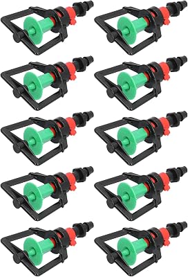 10 Set Rotating G Type Micro Nozzle, Plants Watering Sprinkler Refraction Spray Nozzle, for Fruit Trees, Shrub, Flowers, Garden and Other Irrigation