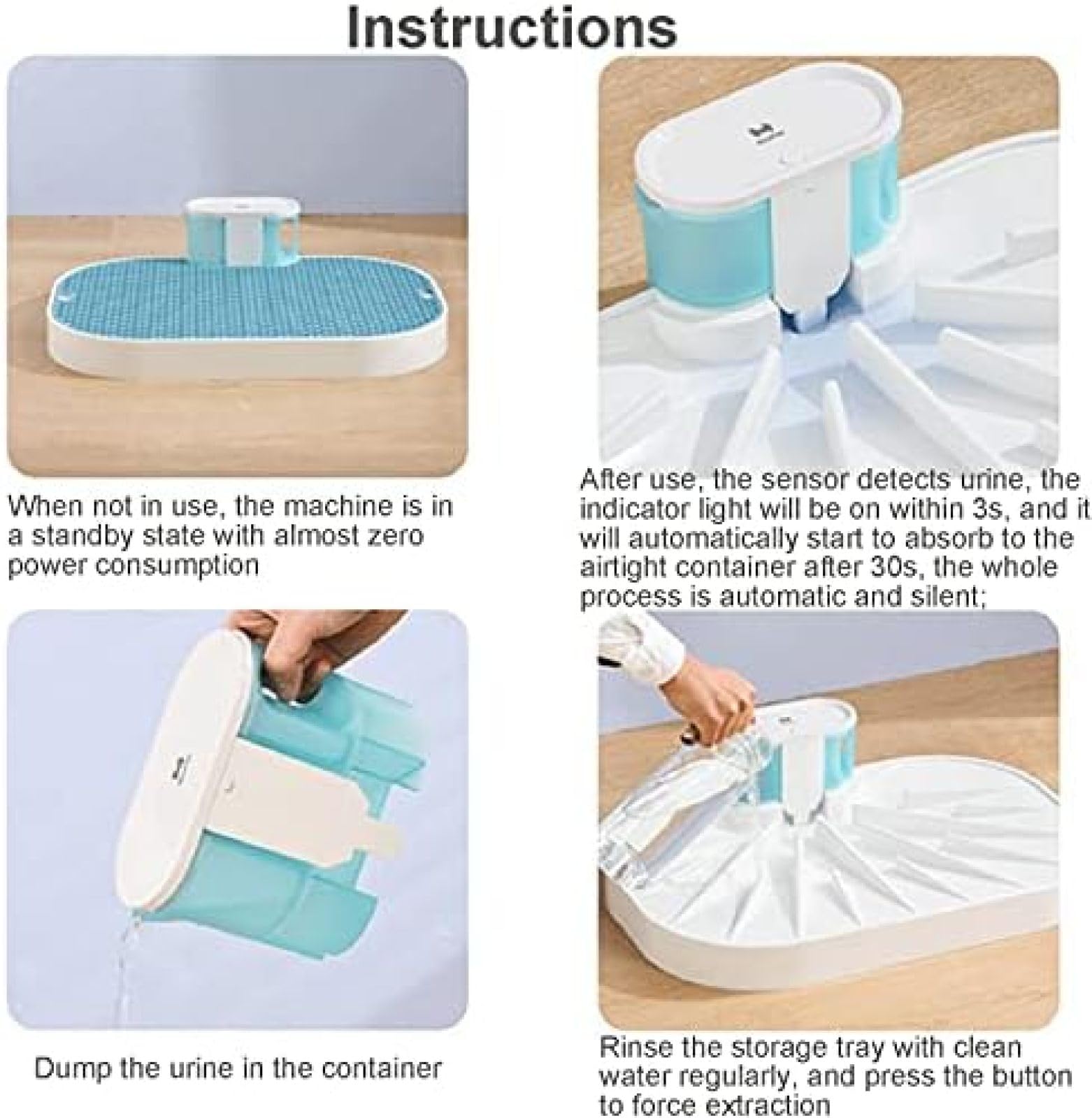 Innovative Smart Dog Toilet For Pets, Indoor ​Automatic Pumping Urine Training Potty, Dog Litter Box with No Pee Pads Needed,HaoAMZ