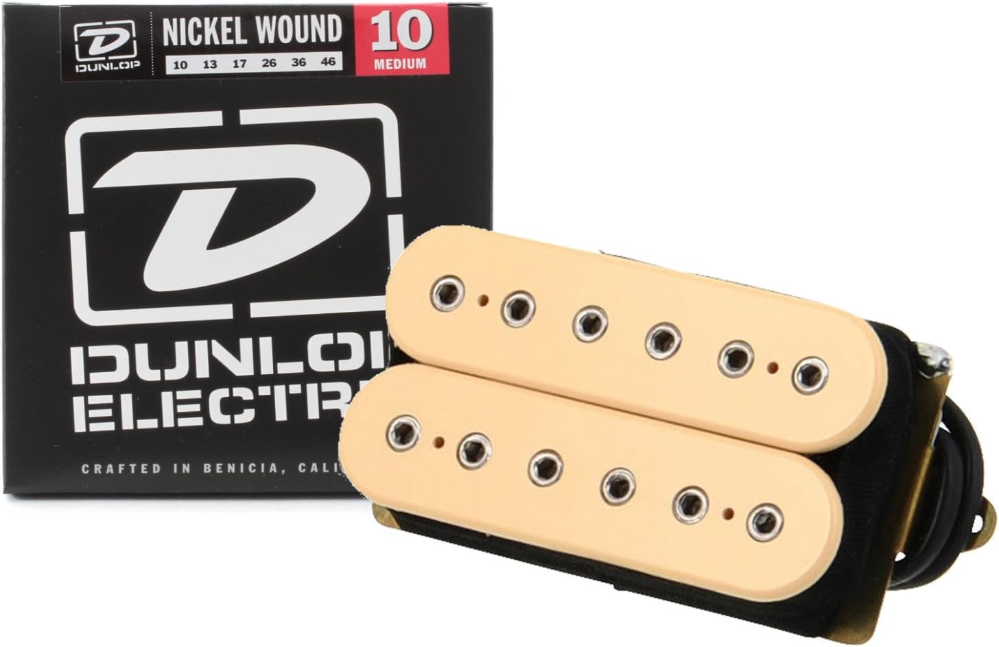 DiMarzio DP 100FCR Super Distortion, Humbucker pickup voor elektrische gitaar, f-spaced, cream