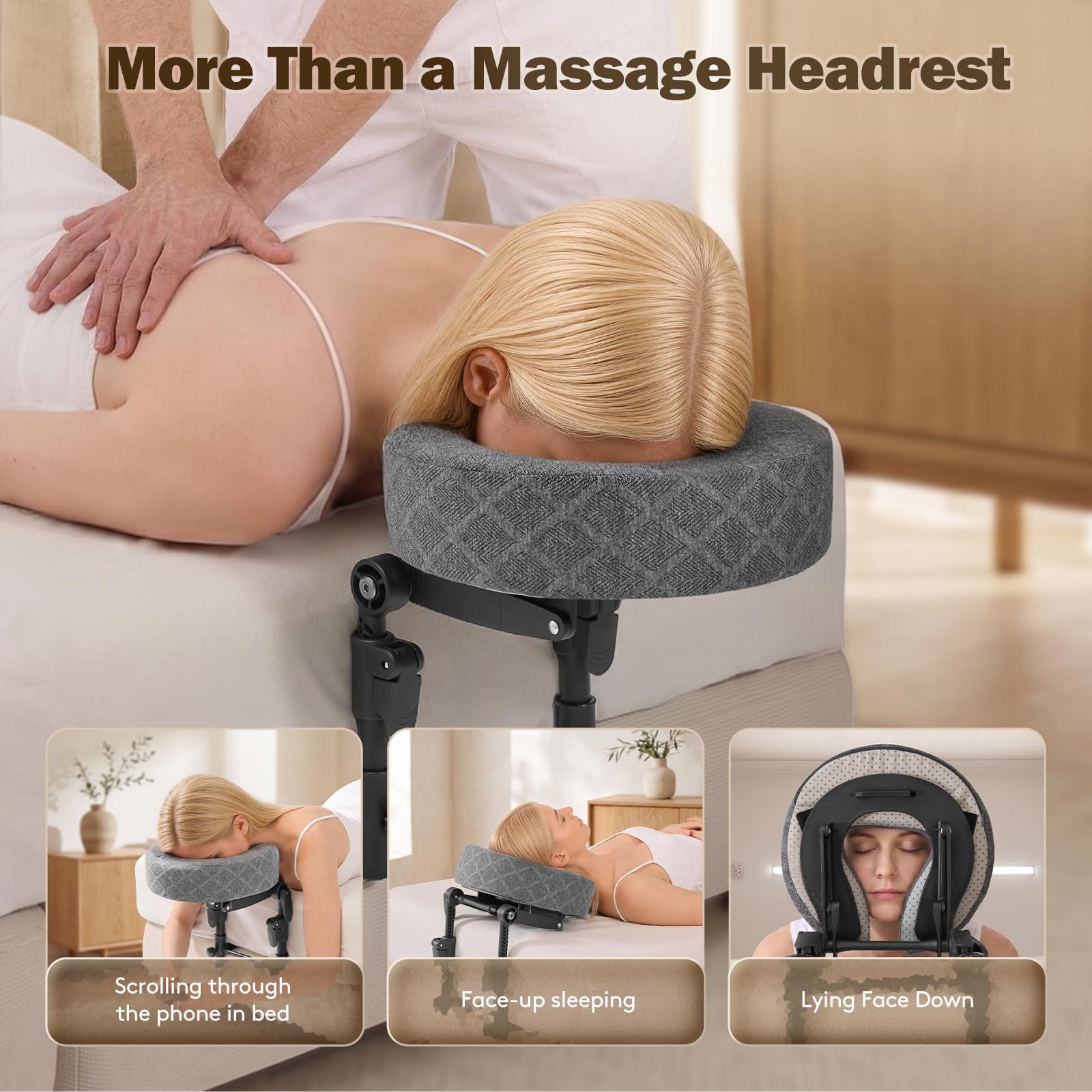 Massage Headrest for Bed - At-Home Spa Comfort -3 Massage Headrest for Bed - At-Home Spa Comfort -3