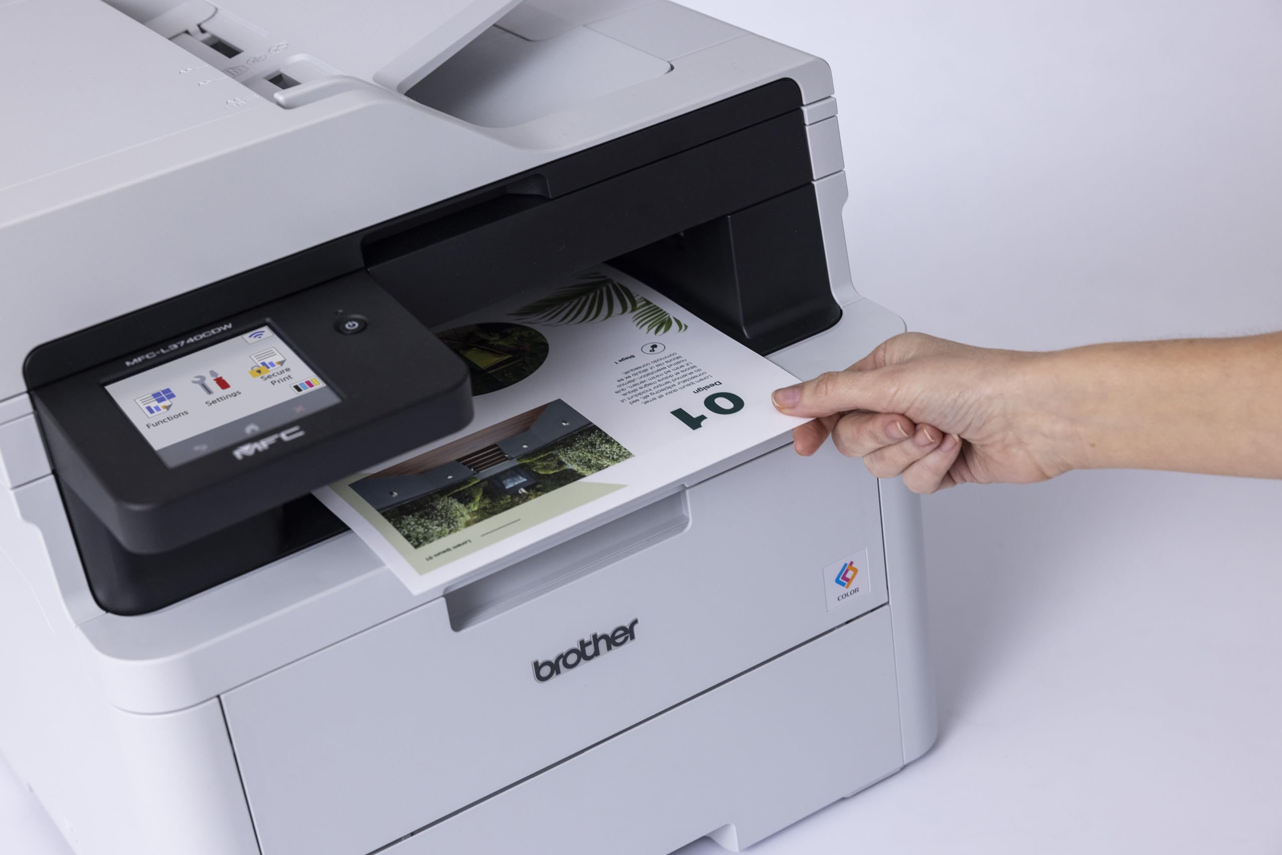 Brother MFC-L3740CDW - Dispositivo multifunzione 4 in 1 a colori con Wi-Fi/LAN e stampa fronte/retro