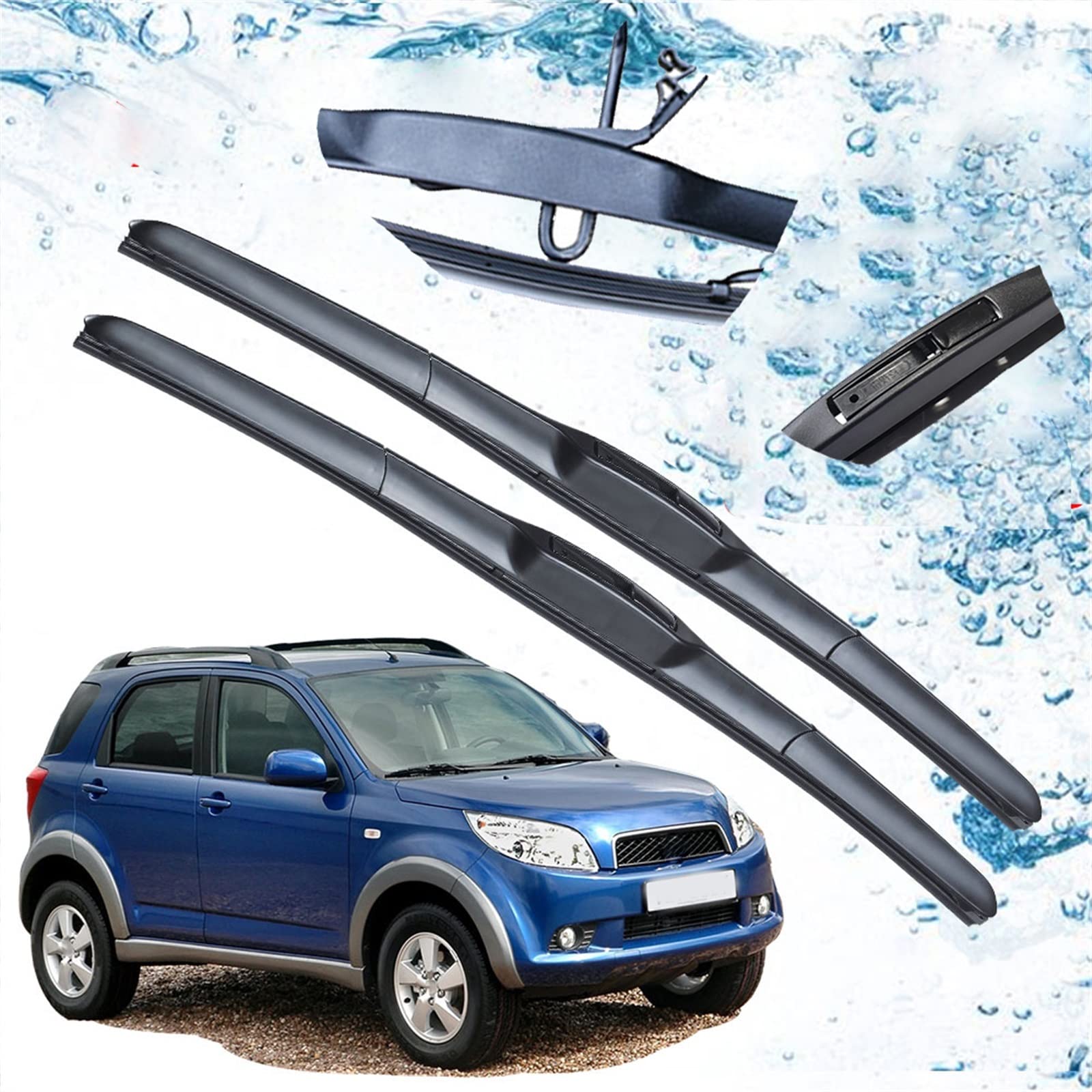 Balai d'essuie-glace de voiture anti-strie pour pare-brise propre Daihatsu Terios J200 2011 2012