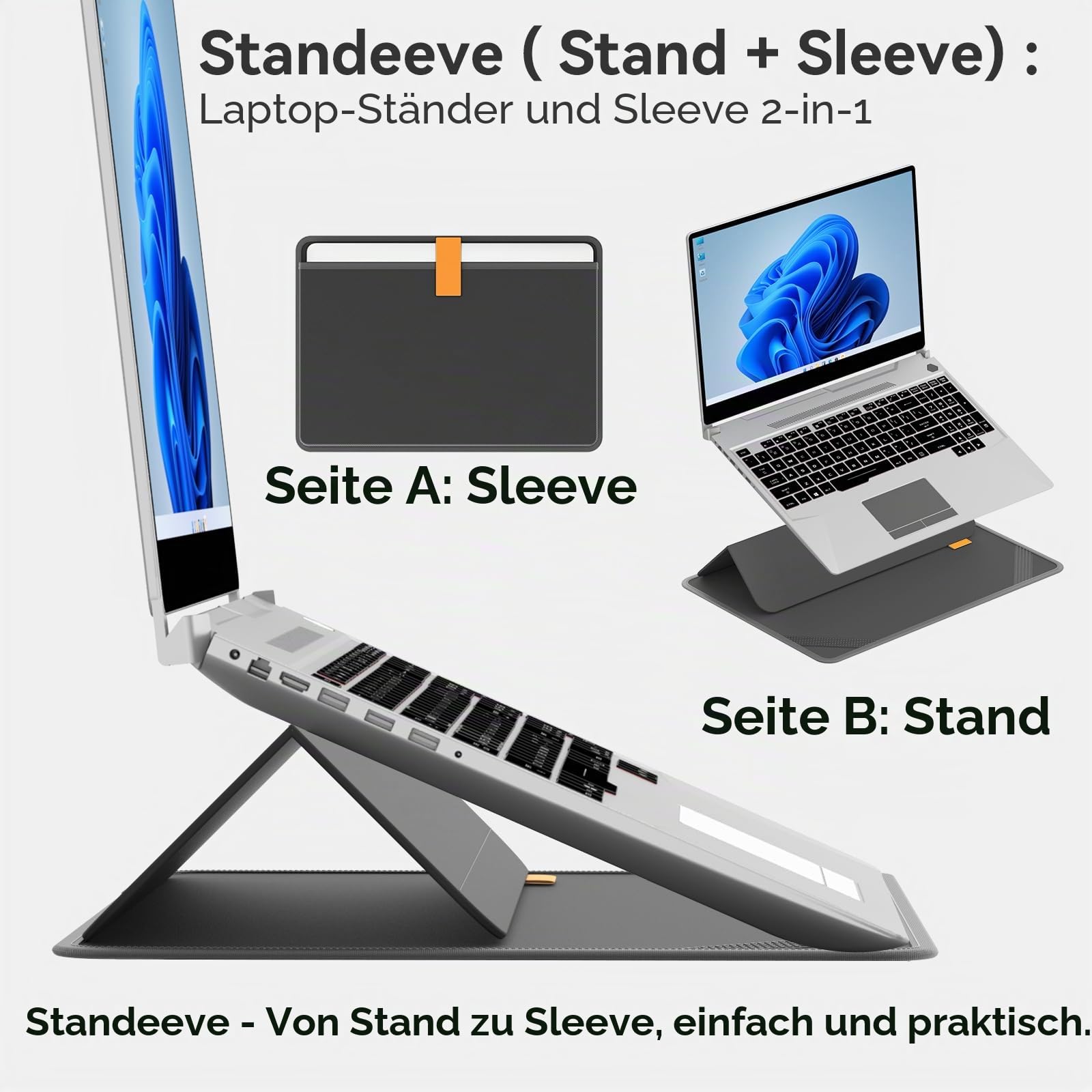Smatree A485S Mobile Basis Laptop-Schultertasche mit Ständer