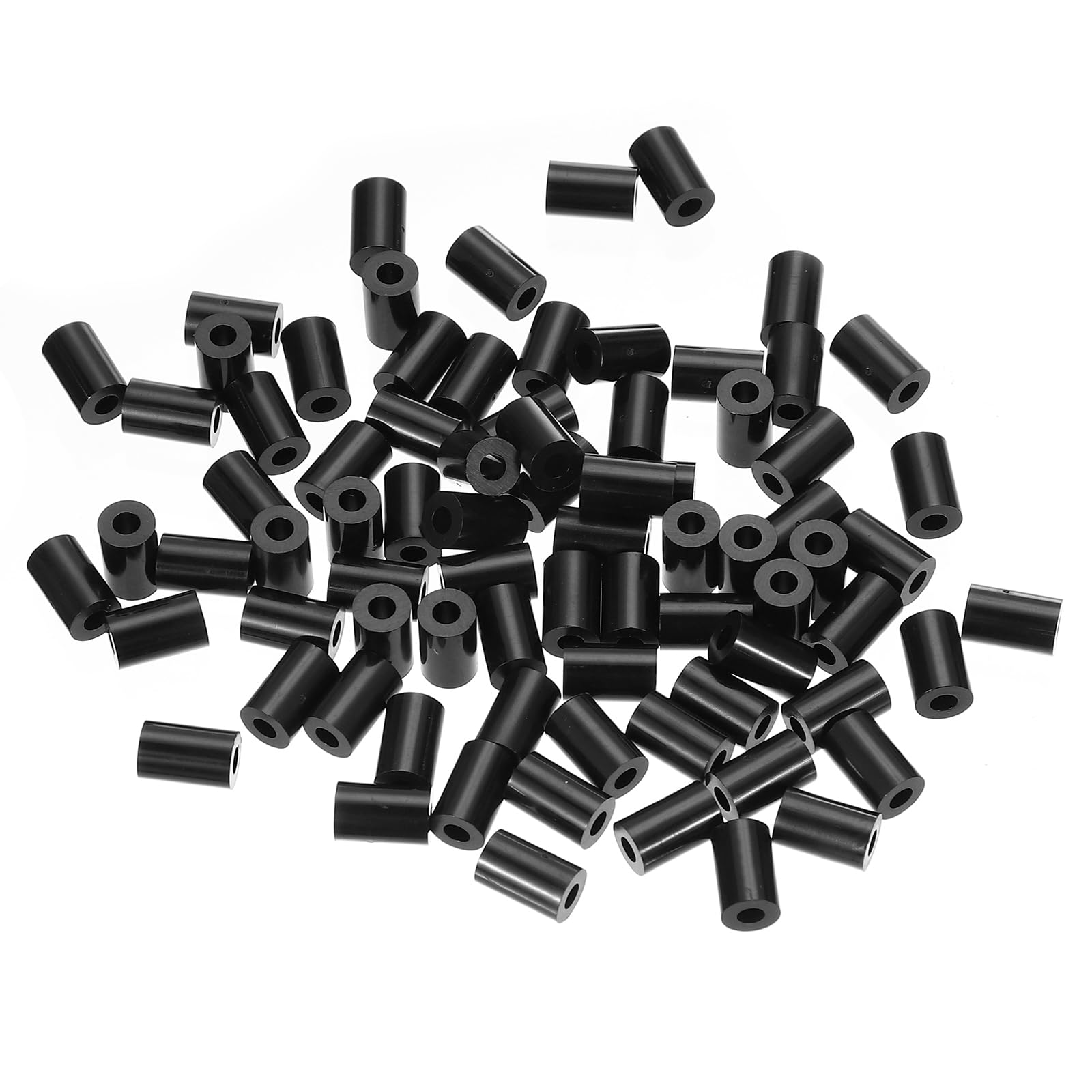 PATIKIL M3 Black ABS ID 3.2mm,OD 7mm,Length 10mm, Nylon Round Spacer Washers