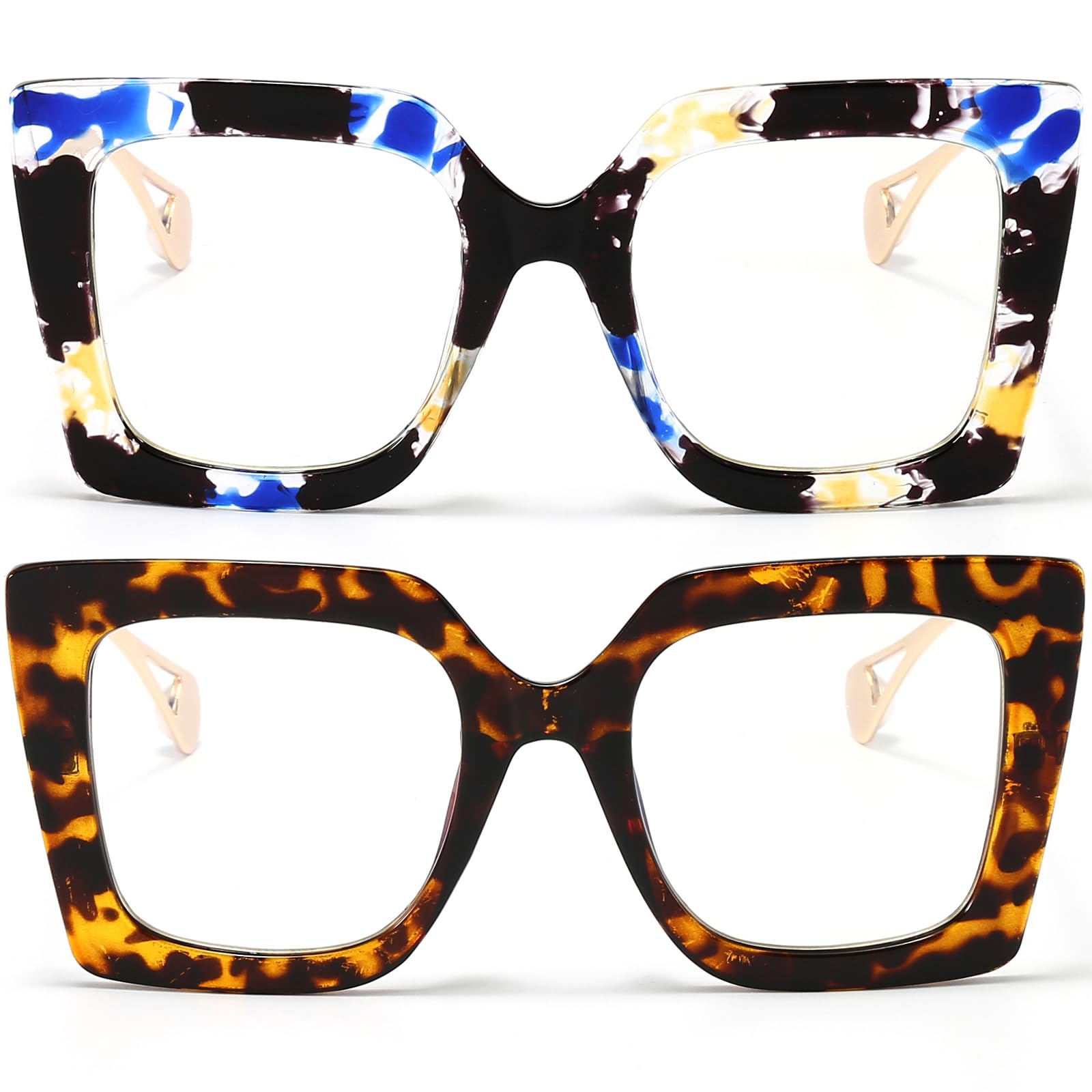 AIEYEZO Lunettes surdimensionnées à lumière bleue pour femme, anti-fatigue pour éviter les maux de tête, lunettes d'ordinateur