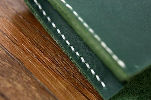 Miniatura 4 de Personalized Vintage distressed leather women men business card holder/business card case organizer/credit card holder wallet -BC0XS