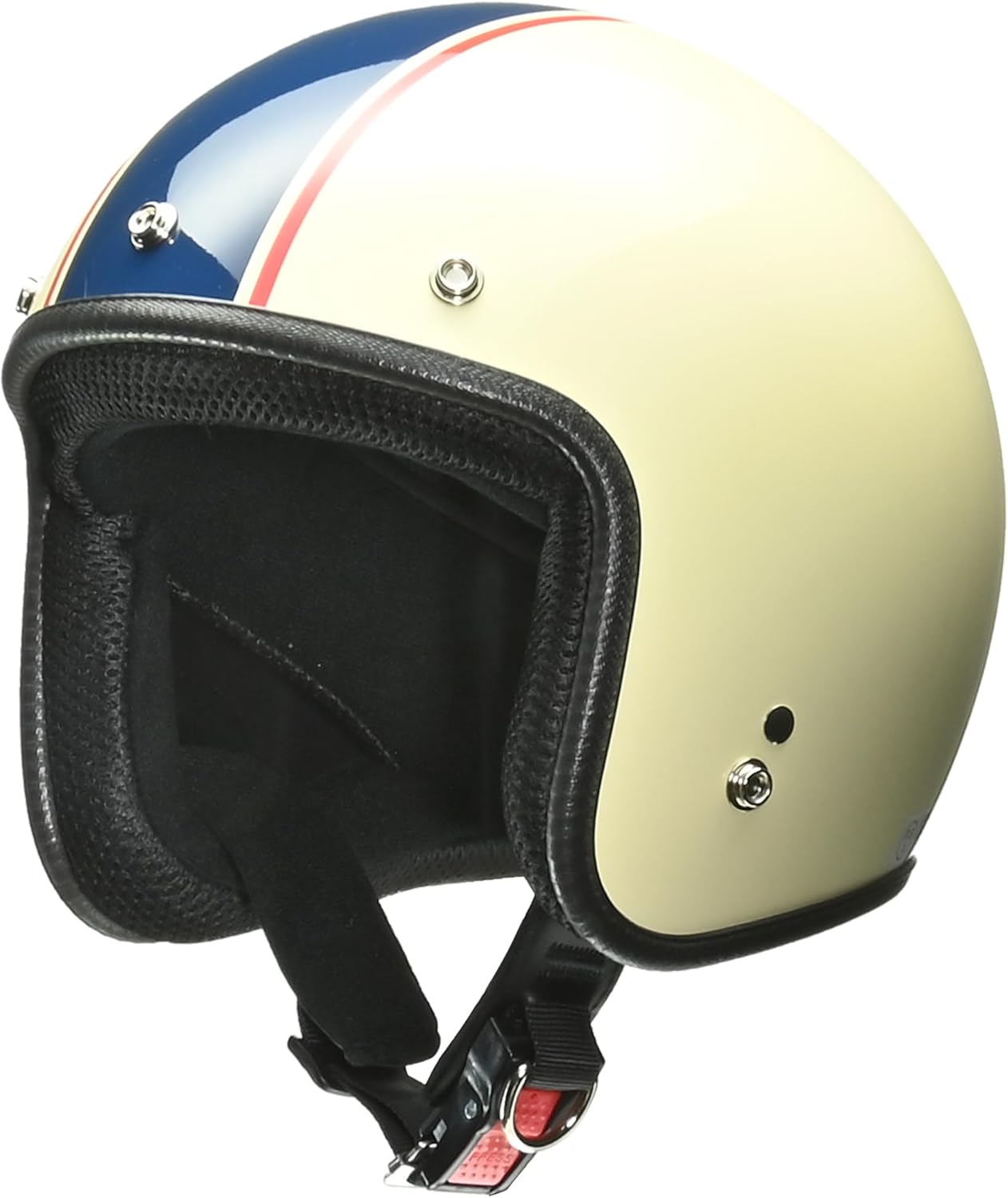 リード工業(LEAD) バイクヘルメット ジェット GRENVER アイボリー/ネイビー フリーサイズ -
