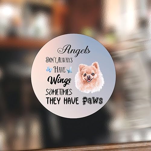 Miniatura 7 de Calcomanías de vinilo para laptop, 10 unidades, diseño de ángel no siempre tienen alas, diseño de perro pastor alemán, regalo para dueño de perros,