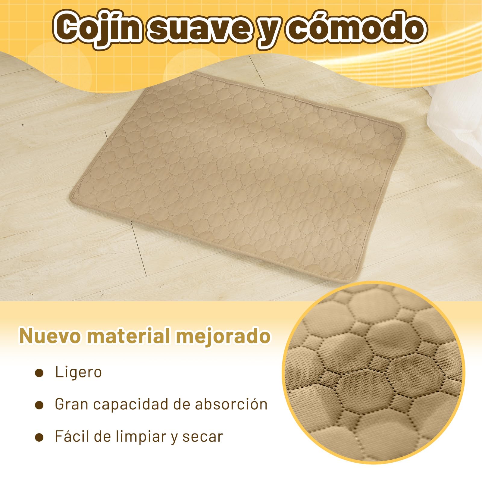 PiPiCat Almohadillas de entrenamiento para mascotas, 150 x 90 cm, impermeables, almohadillas para perros, protección del suelo, lavable, reutilizable, absorción rápida, base para