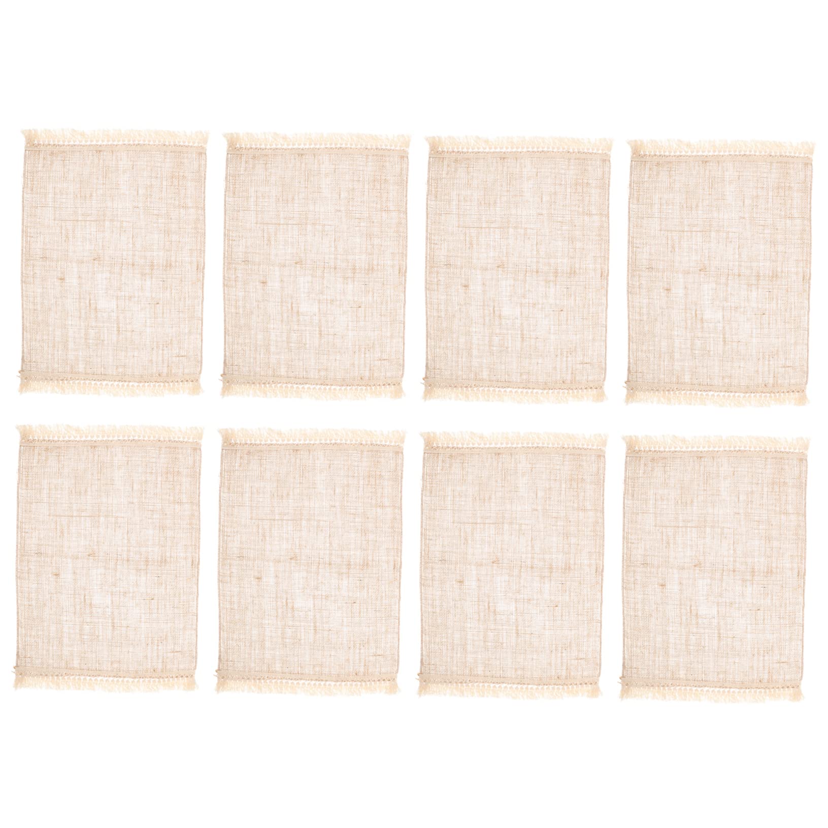 Sets de table à franges jaune en coton pour protéger et sublimer votre table