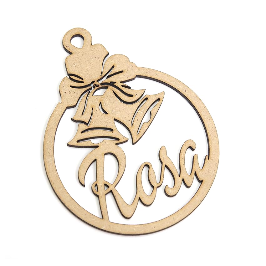 Immagine del prodotto Palle di Natale in legno personalizzate con nome, Decorazioni natalizie, Ornamento, decorazione per albero di Natale (Modello 9)