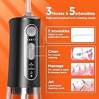 Vista 3 de Combinación de hilo dental de agua y cepillo de dientes eléctrico - Hilo dental de agua inalámbrico para dientes - Cepillo de dientes eléctrico