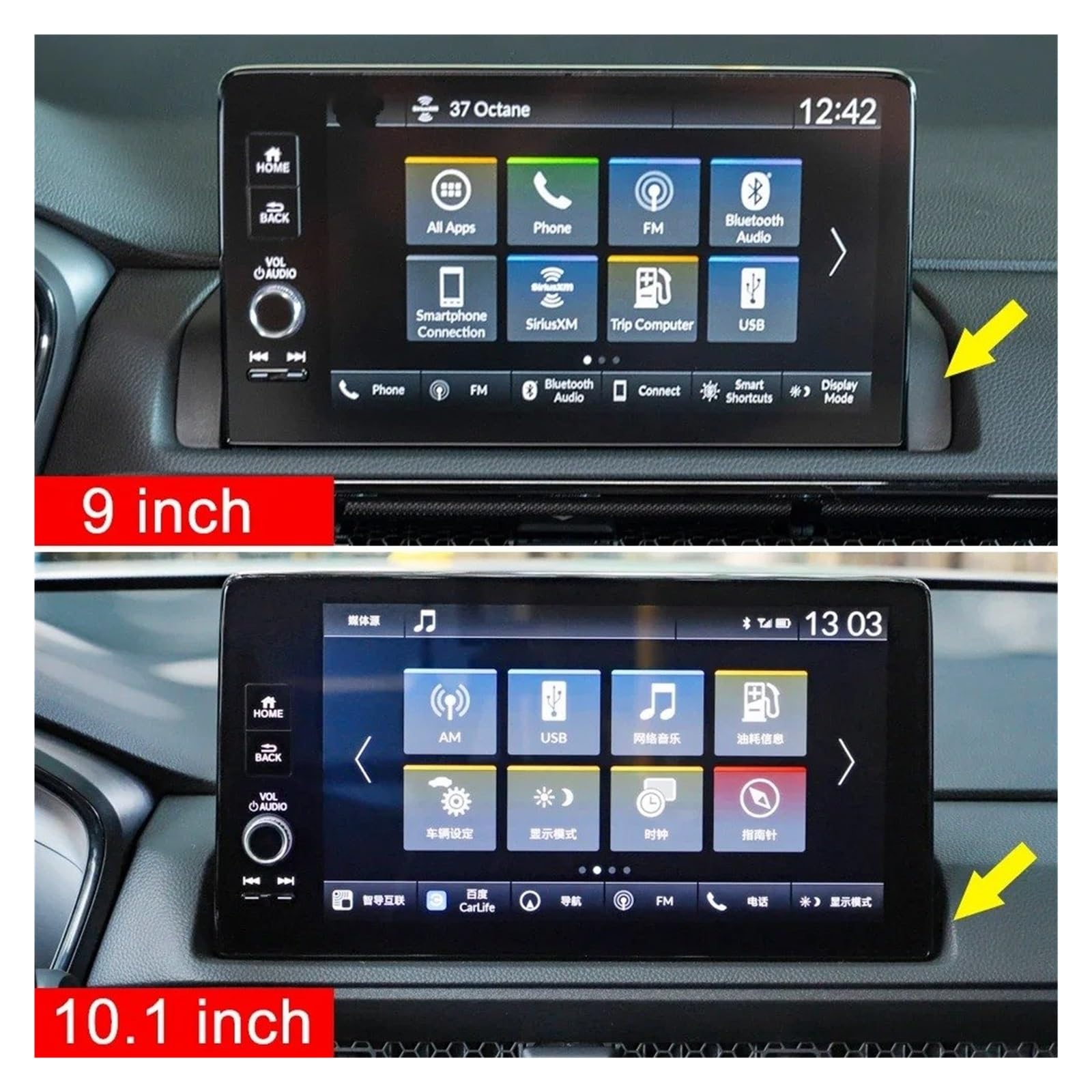 GPS Navigation Pellicola Protettiva Per CRV 6a Generazione/CR-V Veicoli Ibridi Pellicola Protettiva Vetro Temperato Controllo Centrale Dell'auto Navigazione(9 inch LHD)