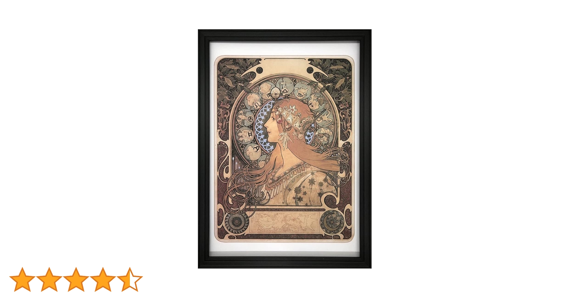 Amazon.co.jp: アルフォンス ミュシャ 黄道十二宮 A4 ポスター 輸送用