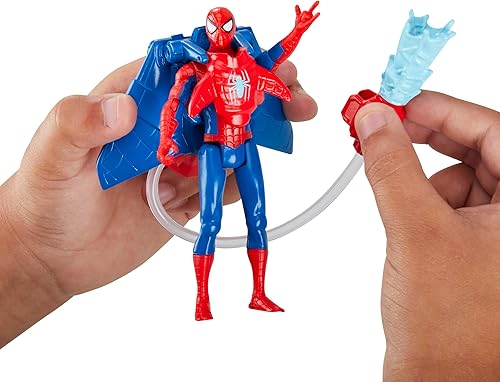 Miniatura 5 de Marvel Spider-Man Aqua Web Warriors - Figura de acción de Spider-Man de 4 pulgadas con accesorio de equipo de agua recargable, figuras de acción