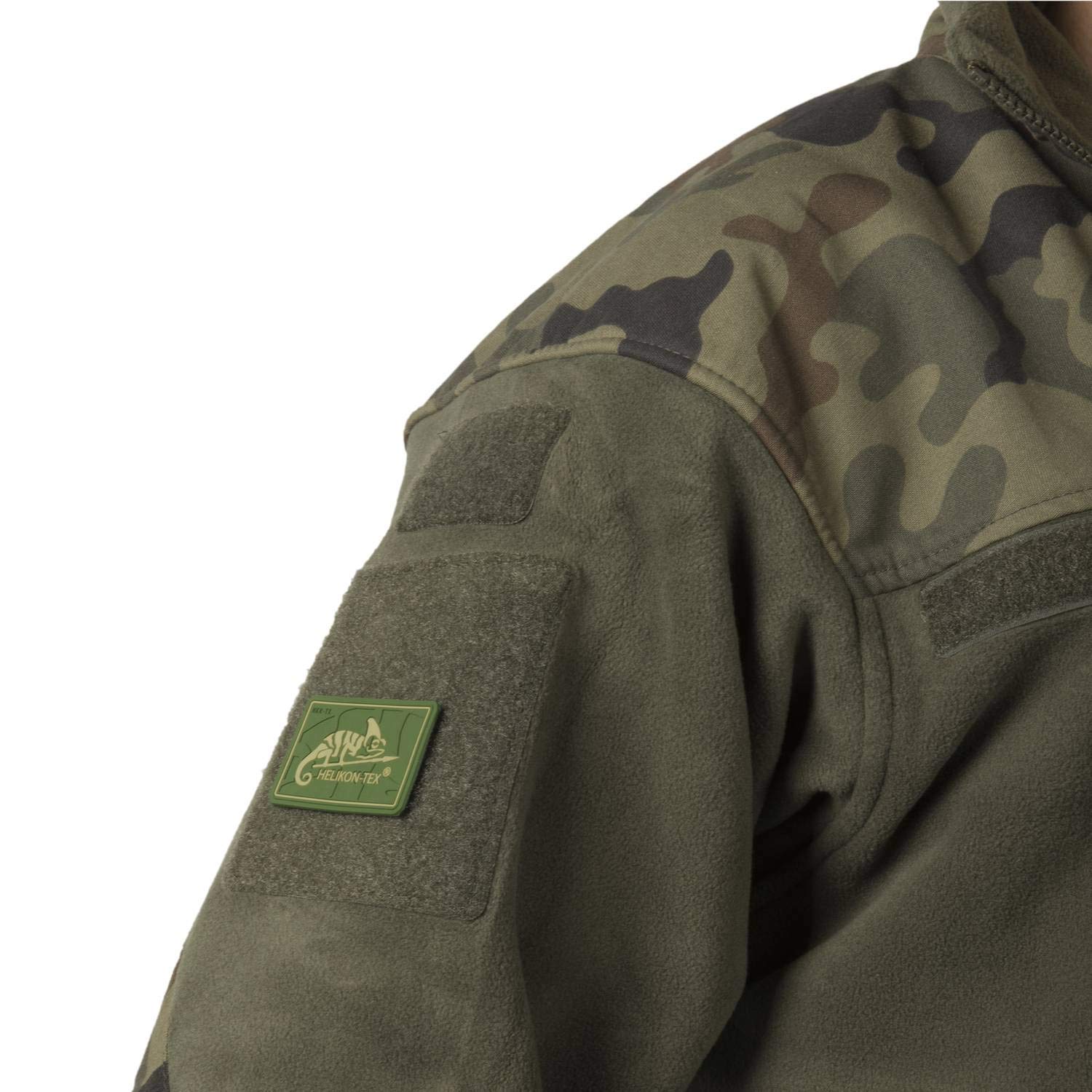 Helikon Hombres Infantry Duty Vellón Chaqueta Negro / PL Woodland