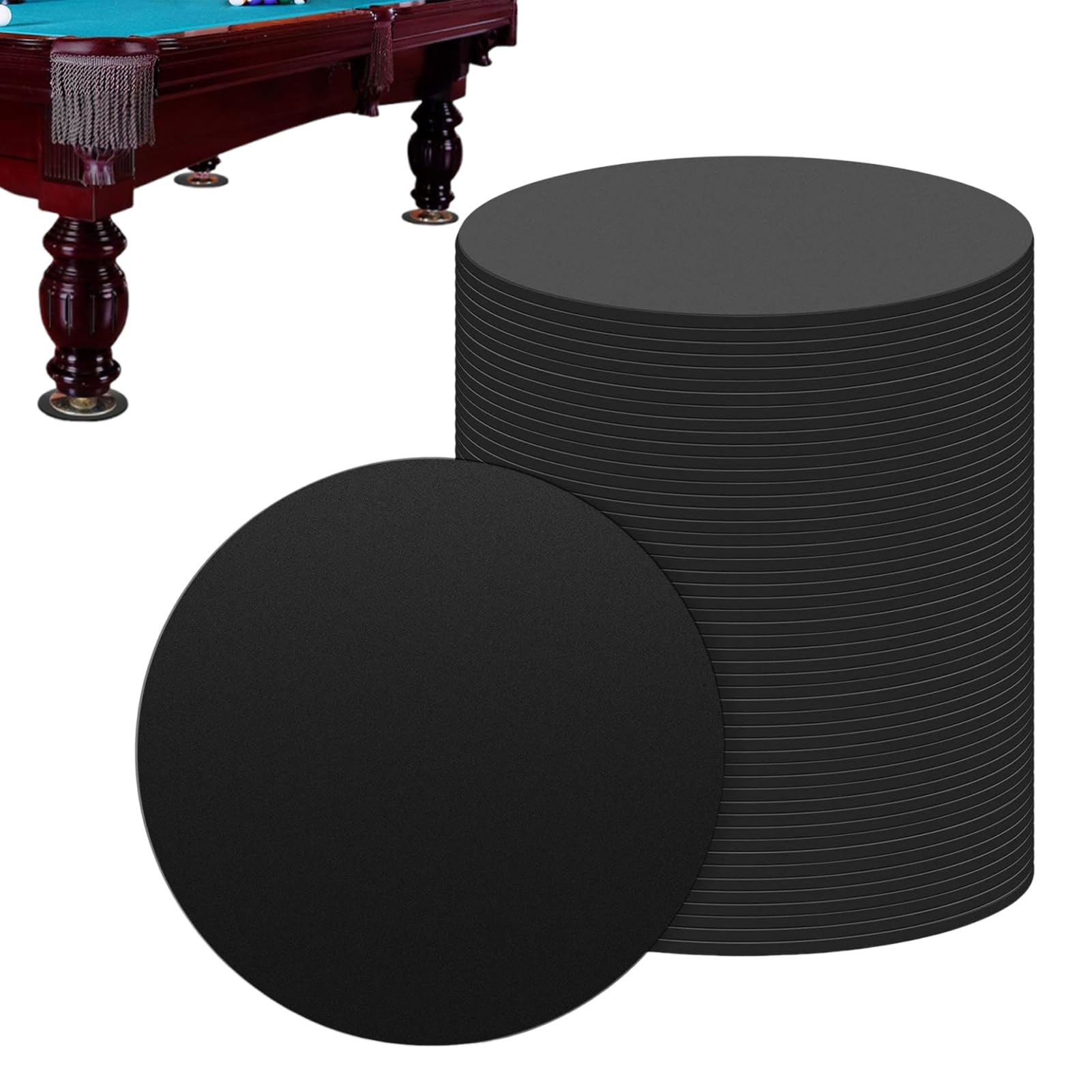 Coussinets de billard en caoutchouc haut de gamme pour support stable de 7,6 cm