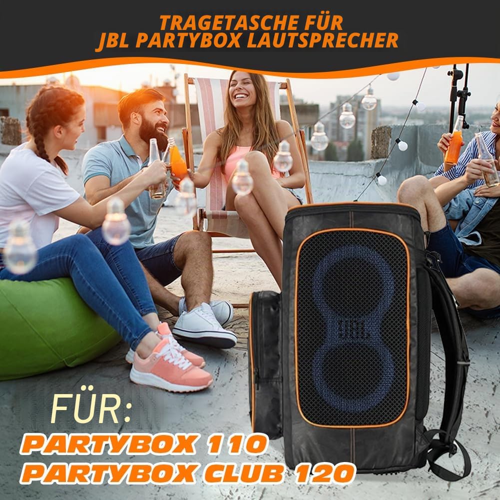 Rucksack Taschen für JBL PartyBox 130/110/PartyBox Club 120 Lautsprecher