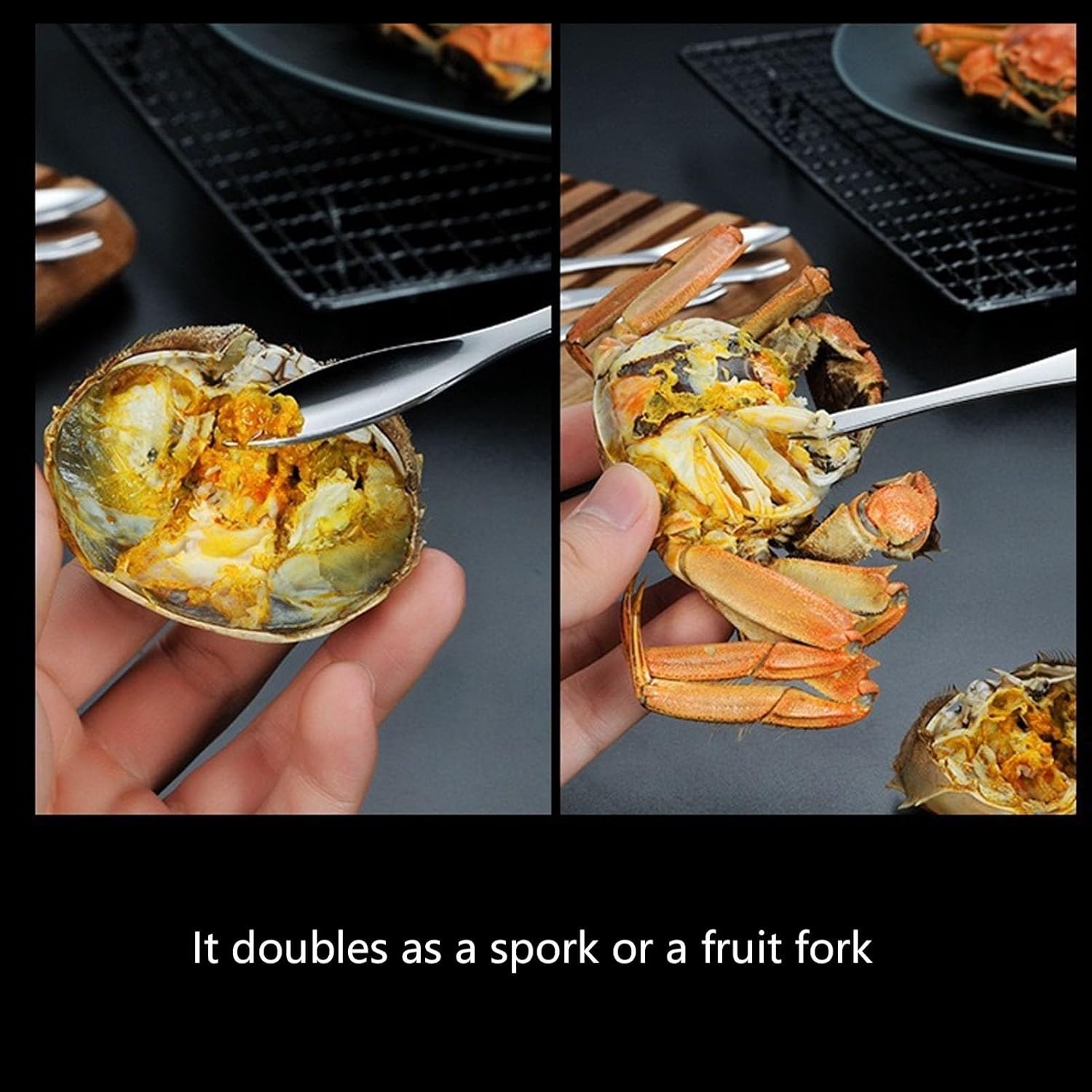 FLEXMAN 27Pcs Seafood Tools Set, Includes 8 Crab Crackers, 8 Lobster Shellers, 8 Crab Leg Forks, 2 Seafood Scissors with Storage Bag for Kitchen