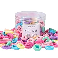 Vista 9 de Lazos para el pelo de bebé, bandas para el pelo de niños pequeños sin daños, soportes suaves para cola de caballo